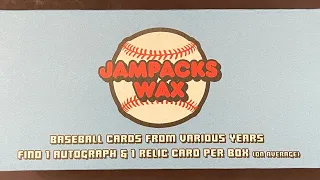 Jampacks Repacked Wax Baseball Box Rip Part 2/2 Auto Relic Rookies Pull!