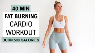 40 MIN FAT BURNING CARDIO WORKOUT 💦| Intense & Sweaty HIIT |Burn 500 Calories| +Warm Up & Cool Down