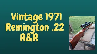 Vintage 1971 Remington .22 Rifle R&R