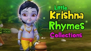 Lord Krishna Rhymes Collection | Telugu Rhymes for Children | Infobells