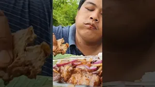 PORK STEAK MUKBANG #short #satisfying #mukbang #filipinofood