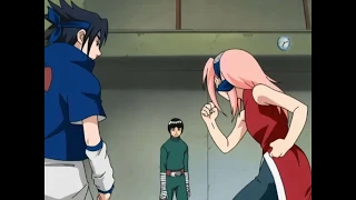 Sakura esquiva los Besos de Rock Lee (Español Latino)