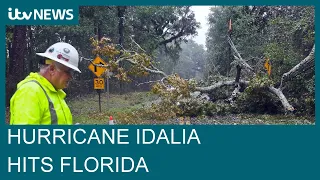 Hurricane Idalia makes landfall in Florida as 'life-threatening' category 3 storm| ITV News