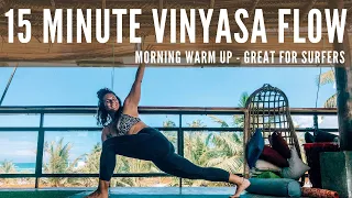 15 Minute Morning Yoga Flow for Surfers - Morning Vinyasa for Shoulders, Back and Hips - Warm Up