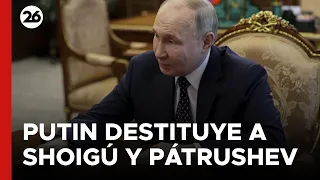 Putin destituye a Shoigú como ministro de Defensa y a Pátrushev como jefe del Consejo de Seguridad