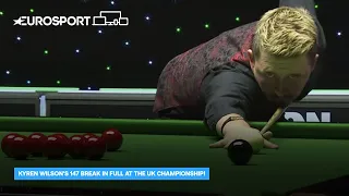 WATCH: Kyren Wilson's 147 break in FULL at the UK Championship!  | UK Championship 2020 | Eurosport