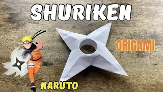 ORIGAMI NARUTO SHURIKEN CRAFTING TUTORIAL | DIY EASY NINJA STAR SHURIKEN ORIGAMI WORLD WEAPON CRAFT