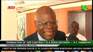 'Termination Of PDS Contract Good Decision'  – K.T Hammond