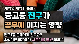 속썩이던 작은애가 사춘기를 끝낸 어처구니없는 이유!,  좋은 영향을 주는 친구와 그렇지 못한 친구 이야기~ 친구 따라 강남도 가고 공부도 합니다.^^