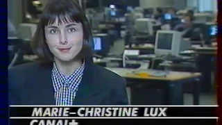 Canal + - 6 Novembre 1992 - Infos Express  Marie-Christine-Lux + Coming Next