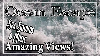 CALMING ASMR Ocean & Beach Sounds | PEACEFUL BEAUTIFUL | DAWN TO SUNSET | Ocean Escape Waves Crash