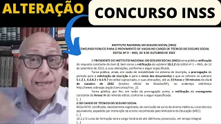 MUITA ATENÇÃO, acabou de sair: O EDITAL DO CONCURSO INSS foi RETIFICADO