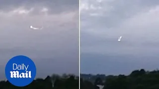 Shocking moment 'UFO' spotted hovering near High Wycombe RAF base