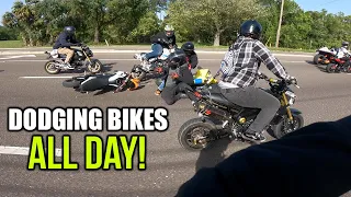 100's Of Motorcycles Trying To Survive Grom Day 2022!