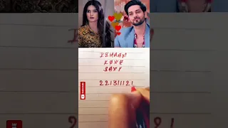 Love percentage🥰💖💗 Ishaan Savi  Gum hai kisike pyar me #starplus #love #ytshorts #couplegoals #cute