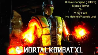 Mortal Kombat XL - MK3 Scorpion (Hellfire) Klassic Tower On Very Hard No Matches/Rounds Lost