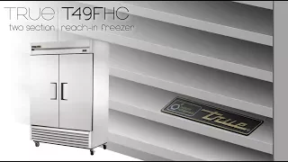True T-49F 54.13" Two Section Reach-In Freezer