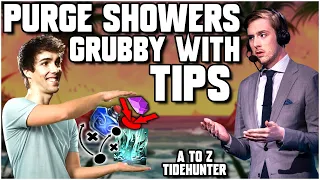 PURGE Dumps A METRIC TON Of Tips on GRUBBY - A to Z Tidehunter - Dota 2