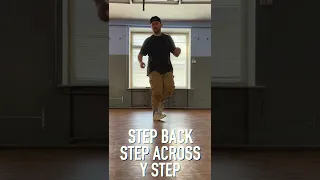 How to dance Shuffle (Shuffle Dance Moves Tutorial) STEP BACK STEP ACROSS Y STEP #dance  #shorts