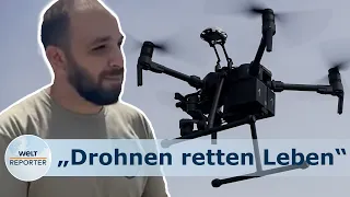 UKRAINE-KRIEG: Drohnenausbilung - "Anstatt Leben zu riskieren, kann man Drohnen schicken"