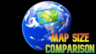 VIDEO Game Map Size Comparison | On The Real World 🎮🌎🕹️