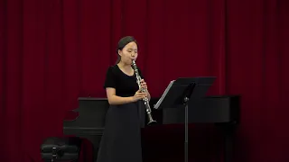 Set for Clarinet, Katherine Hoover mvmt 1