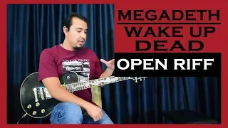 Megadeth - Wake up dead - Guitar Lesson