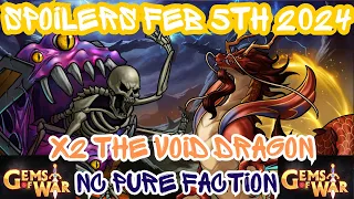Nightmare Circus Pure Faction Grind and Team The Void Dragon | Gems of War Live February 3rd 2024