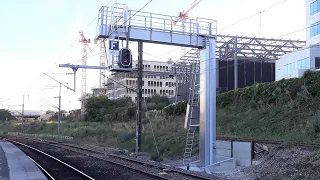 Mise en service du nouveau sémaphore 4.2 RT à Stade-de-France Saint-Denis (RER D), août 2022