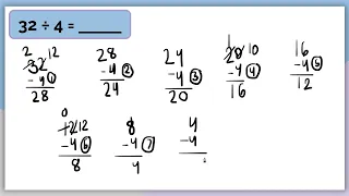 Division - Repeated Subtraction (3rd Grade)