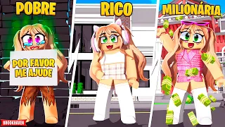 POBRE para RICA para MILIONÁRIA...(BROOKHAVEN RP) ROBLOX