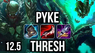 PYKE & Kai'Sa vs THRESH & Cait (SUP) | 7/1/12, 2.5M mastery, 1300+ games | NA Master | 12.5