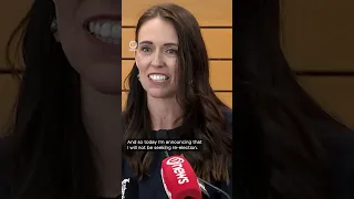 Jacinda Ardern choked back tears as she announced her resignation.