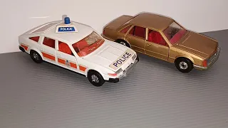 Diecast Corgi Rover 3500 SD1 police and Opel Senator that I bought from ebay