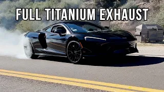 2022 MCLAREN GT TITANIUM EXHAUST AND TUNE DRIFTING THE CANYONS