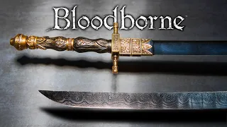 Forging the SHARPEST Damascus Katana Chikage from Bloodborne | Weapons in Game | HammerForge