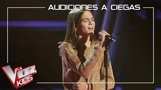 Carla Aucejo - Con las ganas | Blind auditions | The Voice Kids Antena 3 2021