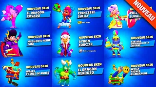 NOUVEAU je TEST les NOUVEAUX SKINS de la MISE A JOUR Brawl Stars Sneek Peak #2 (saison 8)