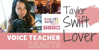 Voice Teacher Reacts | TAYLOR SWIFT sings "Lover" live on BBC Radio