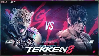 Tekken 8 CNT King VS Marshall Law Full Gameplay 2023 - T8 Lars Alexandersson  VS King Fight