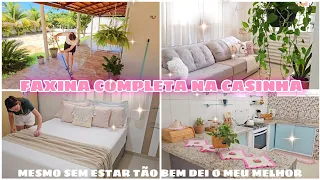 FAXINA COMPLETA NA CASINHA | TUDO PLIM✨️ CUIDANDO DO LAR COM AMOR 💖