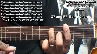 CAN'T BUY ME LOVE The Beatles Guitar Chords Lesson - @EricBlackmonGuitar