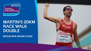 Alvaro Martin's 20km race walk double | Berlin 2018, Munich 2022 | Road to Podebrady 2023