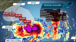 Tropical Storm Jenny : Koinu strenghtens in the Philippine Sea, Typhoon Update