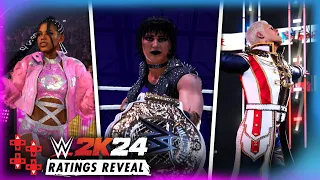 WWE 2K24 Superstar Ratings Reveal!