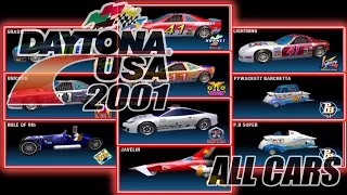 Daytona USA 2001 (Sega Dreamcast) - All Cars (in 60fps)