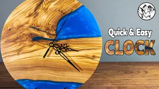 Woodturning: Olive & Resin Clock