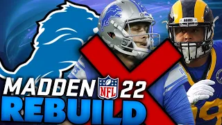 We Traded Goff And Drafted An X Factor Quarterback! Rebuilding The Detroit Lions! Madden 22 Rebuild