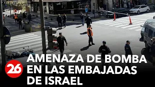 EN VIVO: Amenaza de bomba en las embajadas de Israel y de Estados Unidos en Buenos Aires