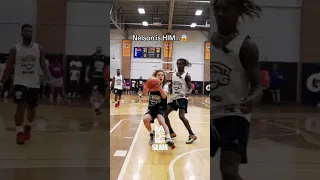 Did he just score on…😳 #nelson  #basketball  #madehoops #camwilder